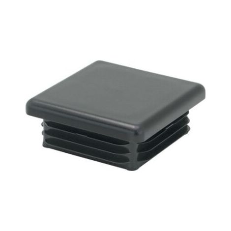 Lot de 20 embouts pour pieds de chaise, embouts pour tubes carrés, pieds de poteaux carrés en plastique pour meubles/trampolines/armoires/étagères/pieds de chaise (40 x 40 mm)