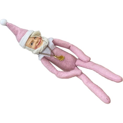 Poupée elfe de fête lutin de Noël fait main en résine et tissu non tissé déco maison Type 4 (1/4)