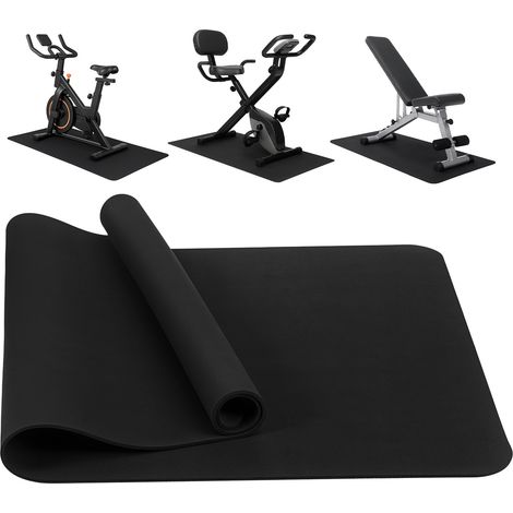 JF HOME BLISS Treadmill Mat, Exercise Equipment Mat, Heavy-Duty Protective Floor Mat for Under Stationary Bike, Spin Bike, Non-slip, Noise Reduction (120x60cm) (1/5)