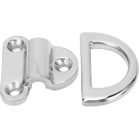 Ortviai Anneau de fixation pliable en acier inoxydable 316 marin, D-ring 8 mm pour bateau, yacht, camping-car et remorque (1/5)