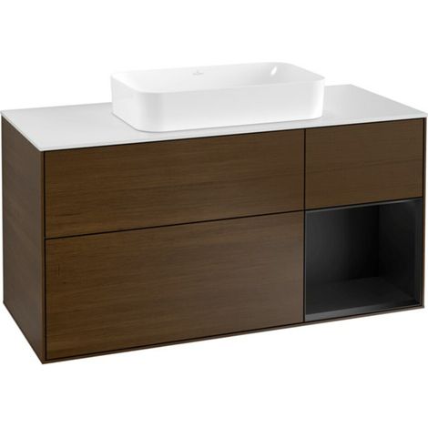 V&B Waschtischunterschrank Finion 120cm, Pl w m, Reg re bla m Lac, wal ven (1/2)