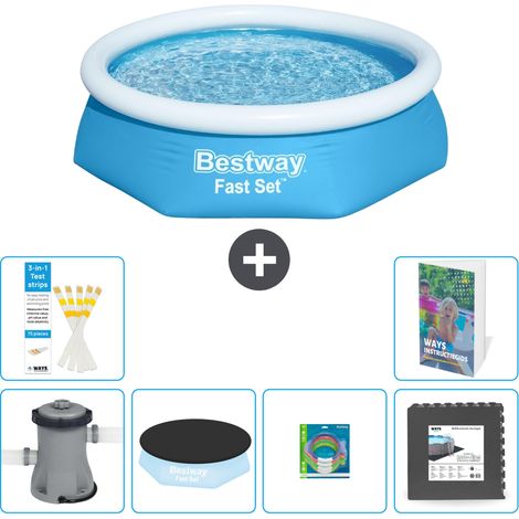 Bestway Piscina Bestway Fast Set Rotonda - 244x61 cm - 7-pezzi  S317