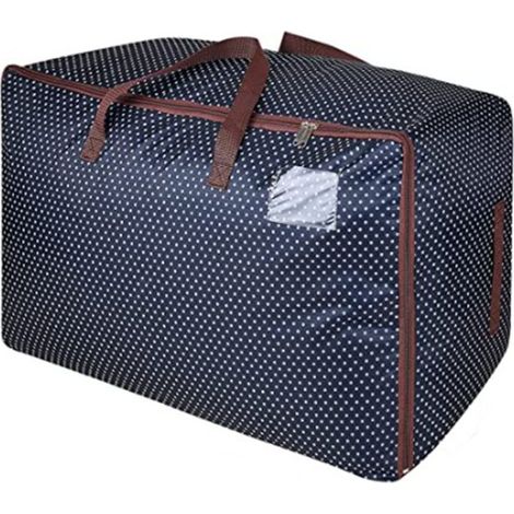 Sac De Rangement Oxford - 70 X 42 X 35 Cm - Fermeture Éclair - 100 L - Pour Déménagement Et Linge De Lit - 1 Pièce