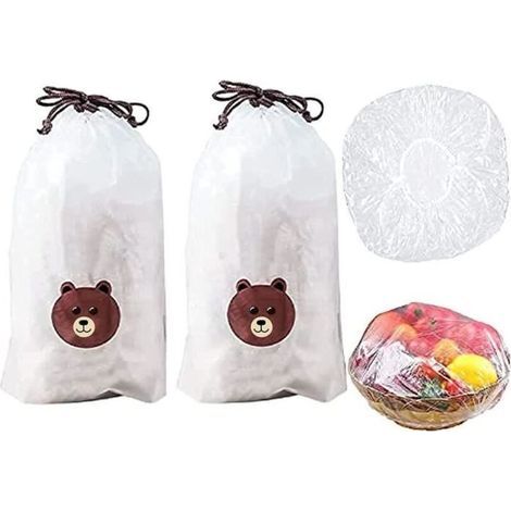 Sacs de conservation - Cosanter - 200 pièces - Réutilisables - PE transparent - 40 cm (1/4)