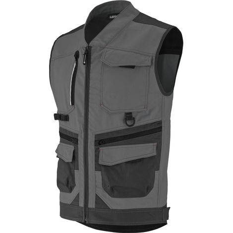 JERSEY DE CUELLO DE PIEL GRIS CARBÓN / NEGRO XL
