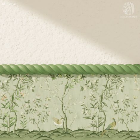 Lot 6 Moulures Décoratives Torsade Brut - 3.3x120 cm - Bois de hêtre massif - Style Parisien - A peindre (1/4)