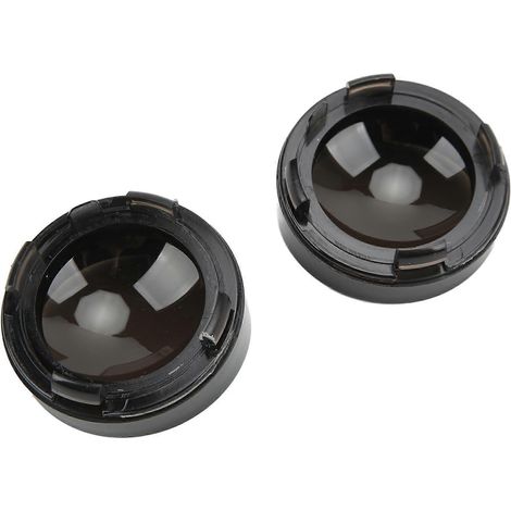 Paire de caches de clignotants avant et arrière pour moto TOURING FLHX FLTRI FLHRS 2000 et plus (noir fumé) (1/5)