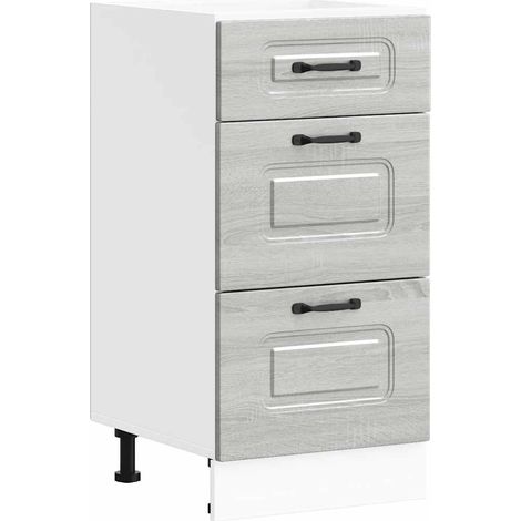 Maison Exclusive - Mueble bajo de cocina Kalmar gris sonoma mader
