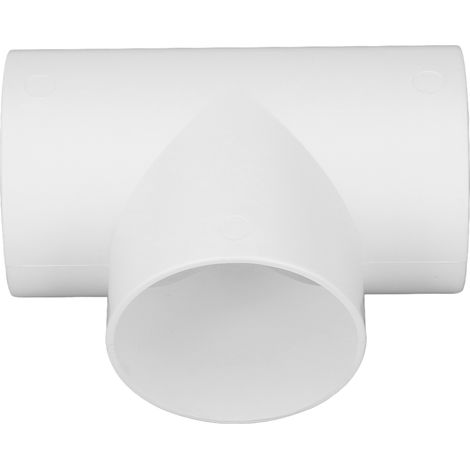Raccord de conduit à 3 voies en PVC résistant à la corrosion, en forme de T, pour tuyau rond, avec adaptateur et répartiteur à 3 trous de 4 pouces. (1/5)