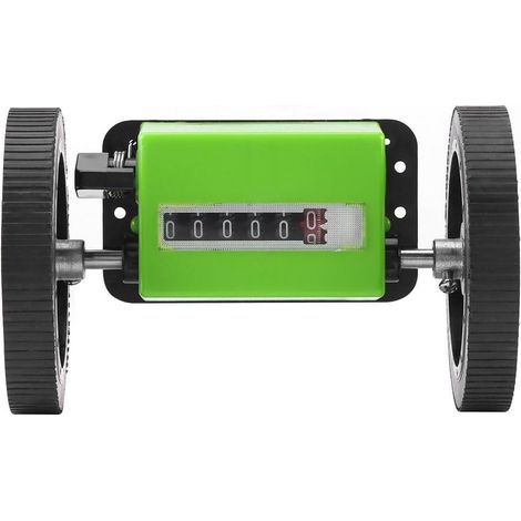 Compteur de longueur mécanique à 1 rouleau vert (1/4)