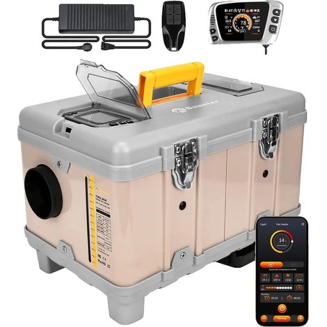 Chauffage à air diesel, contrôle automatique de la température, connectivité Bluetooth, 8KW (1/5)