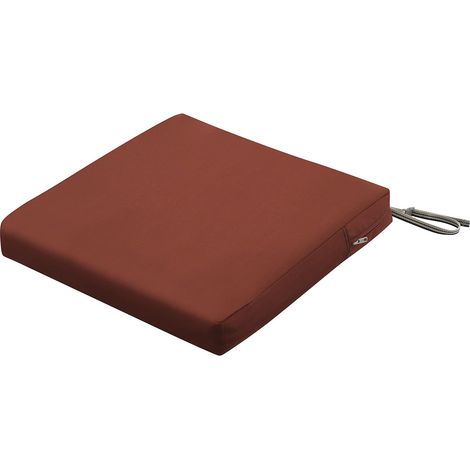 Coussin imperméable pour Chaise de terrasse, 48 x 48 x 7 cm, Orange foncé (Spice) (1/5)