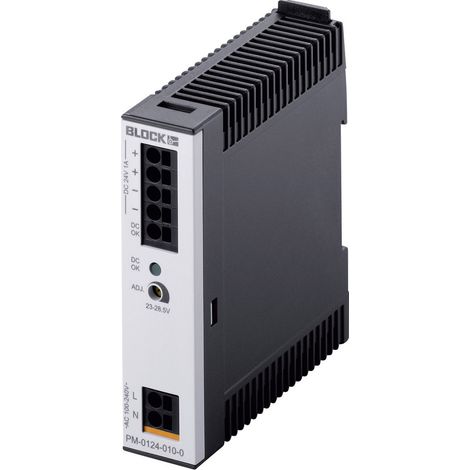BLOCK PM-0124-010-0 Hutschienen-Netzteil (DIN-Rail) 24 V/DC 1 A 24 W Anzahl Ausgänge:1 x Inhalt 1