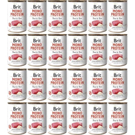 Arroz con ternera monoproteico BRIT 24 x 400 g