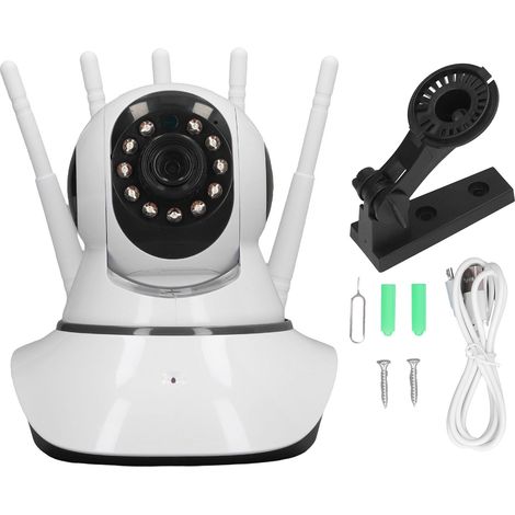 Caméra de surveillance HD sans fil 5 antennes, vision nocturne infrarouge intelligente, sécurité extérieure. (1/5)