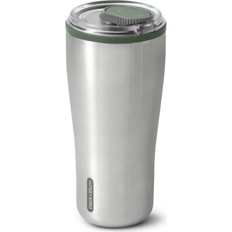 Tazza termica in acciaio da 600 ml (verde oliva) Nuova, nera e blu (1/5)