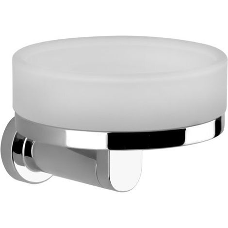 Jabonera Gessi Emporio para montaje en pared, plato de cristal