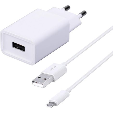 Chargeur USB et Cable Compatible avec Xiaomi redmi A2/9A/12C/A1/9C/7A/7/S2/6A/6.(Blanc,1.5M Cable) (1/5)