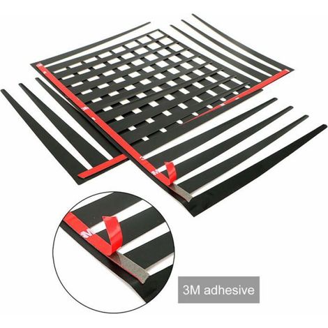 Cils Phares Voiture - 4 pièces, noir, autocollants - Convient pour car-styling, décoration Étiquette (1/5)
