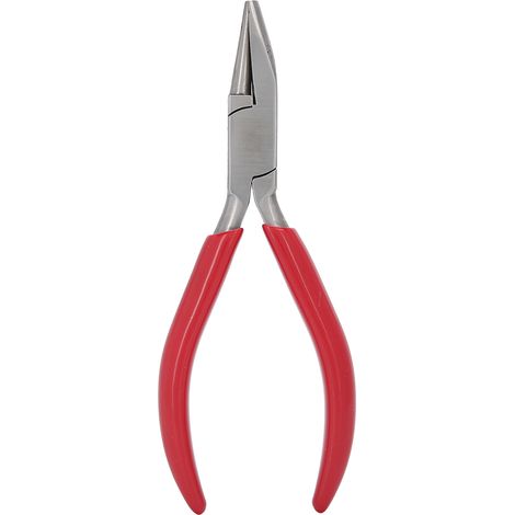 Pinces à bijoux DIY en acier haute teneur en carbone avec poignée antidérapante et rainures pour la création artisanale (1/5)