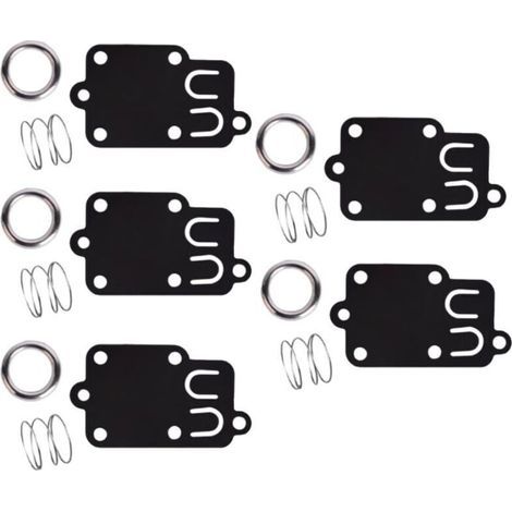 Kit de joints de diaphragme pour carburateur – 5 pièces, compatible Briggs & Stratton 2 à 5 ch (réf. 270026, 272538, 4157, 5021, 690766, etc.) (1/4)