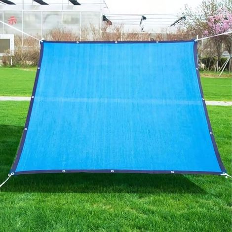 Schattiernetz, winddichtes Gewächshausnetz mit Ösen, Sonnenschutzgewebe für den Außenbereich, 3 x 6 m (1/4)