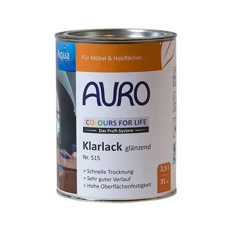Vernis brillant transparent Auro n°515 2,5l à séchage rapide