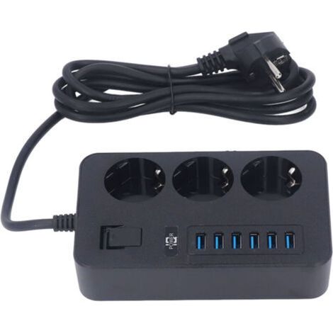 Multifunctional USB Power Strip Flame Retardant Smart Power Strip 110- for Home Garage--Trimec (1/5)