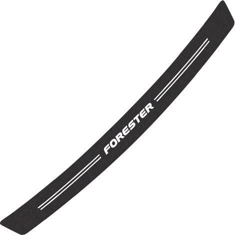 (Lettres blanches) Protection de seuil de porte de coffre en fibre de carbone,autocollant décoratif pour pare-chocs arrière Subaru Forester SF SG SH SJ SK (1/3)