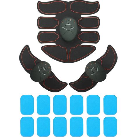 Estimulador muscular abdominal, diseño portátil, tecnología EMS recargable, 6 (1/2)