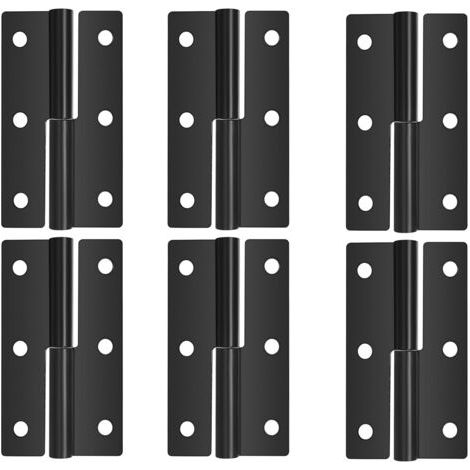 RHG 4 Pièces Charnières de Porte,Charnière Démontable,62x37x1,5mm Charnières Démontables Pliable,Charnières Démontables pour Portes Intérieures Extérieures Meubles Armoires Industrielles (1/4)