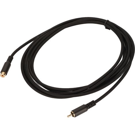 Câble d'extension RCA pour subwoofer, home cinéma, amplificateur et enceintes - 3 mètres / 9.8 pieds (1/5)
