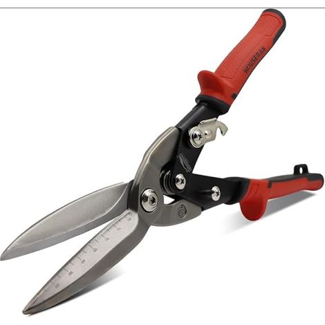 Cisaille Tôle 30cm Droite Acier CR-MO Coupe grande taille levier effort réduit tôlerie/HVAC/métallique (1/5)