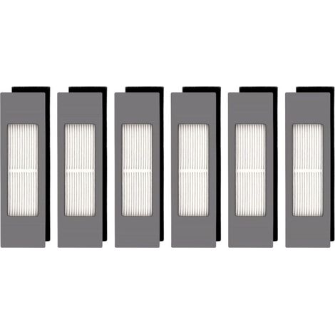 (6 Pièces) 950 Filtre HEPA Compatible Avec Ecovacs DEEBOT OZMO N10 N10 Plus T5 T8 T9 T8 AIVI Max 920 950 N5 N7 N8+ N8 Pro Plus DX55 DX93 DJ65, Pièces de Rechange Pour Filtre d'aspirateur (1/5)