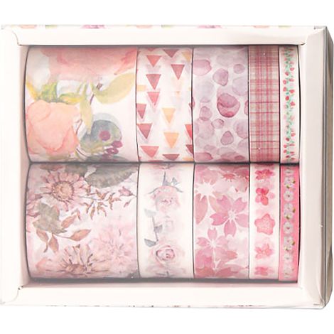 10 rouleaux de ruban adhésif décoratif à motifs floraux pour manuels scolaires, à faire soi-même (1/5)