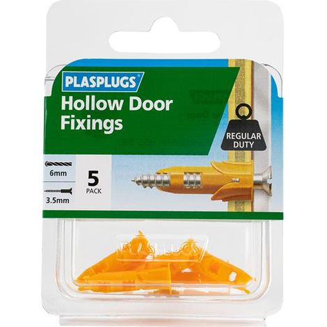 Plasplugs DR106 DR 106 Hollow Door Fixings (5) PLADR106