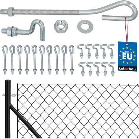 KOTARBAU® Lot de 10 Tendeurs Grillage M6, Tendeur Cable, Acier Galvanisé, Tendeur Fil de Fer Cloture, Tendeur de Fil Fermé avec Vis de Fixation Ouverte (1/5)