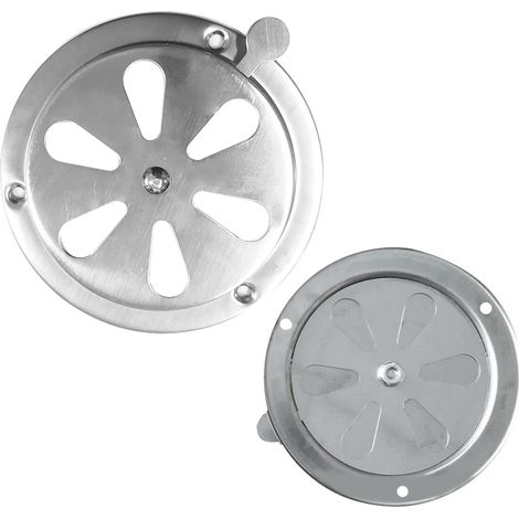 Grille ventilation - Ronde inox 125 mm - Aération (1/5)