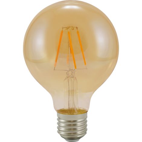 Ampoule filament G80 E27 2000K 350lm ambre vintage Polux (1/3)