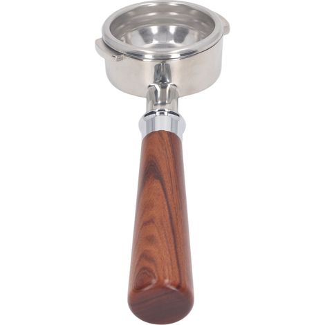 Kaffeefiltergriff, 58 mm, Edelstahl, 3-teiliger Siebträger, herausnehmbar, schaumfrei, für Nuova A1 Kaffeemaschine, aus Rosenholz (1/5)