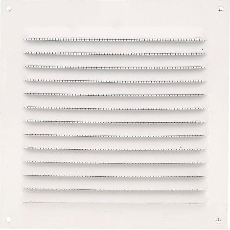Quadratisches Lüftungsgitter mit Moskitonetz. Luftauslass. Ideal für Küchen- und Badezimmerdecken. Maße: 150 x 150 mm. Farbe: Weiß. (1/5)