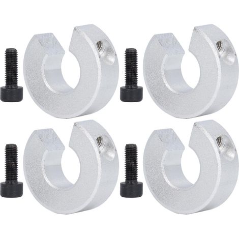 Ensemble de 4 Colliers d'Arrêt pour Rail Linéaire, Anneaux de Fixation de Limite d'Arbre en Alliage d'Aluminium, ID 16MM OD 35MM Épaisseur 10MM (1/5)