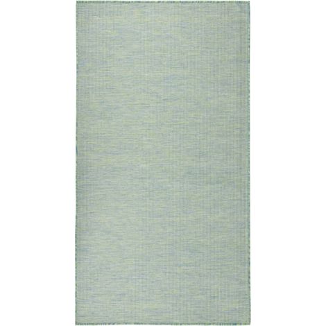 FIMEI Tapis à tissage plat d'extérieur 80x150 cm Turquoise (1/5)