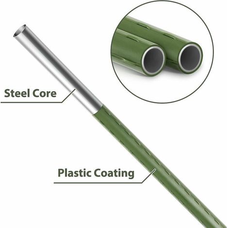 Kit 20 Supporti per Piante - Tuteurs Lunghe 60 cm, Diametro 8 mm (1/3)