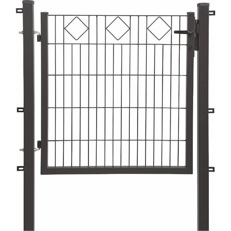 Comfort Tor 1-flg, Dekor Karo 1000X1000 mm, anthrazit