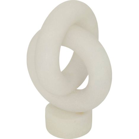 Decorazione da tavolo louan bianco 21x21cm - Atmosphera créateur d'intérieur