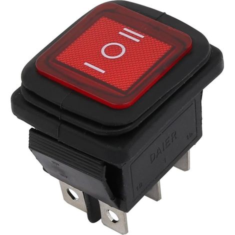 AC 250V/16A 125V/20A 6 Bornes ON/Off/ON DPDT Verrouillage Étanche Interrupteur à Bascule (1/2)