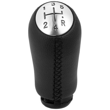 Pommeau de levier de vitesses – Cuir – Levier de vitesses 5 vitesses pour Laguna / Megane 2 / Clio 4 / Scenic / Kangoo (1/3)