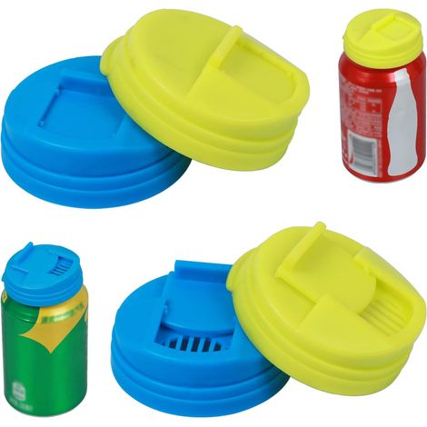 Couvercle Pour Canette - Étanche - Type Pression - Pour Eau Pétillante Et Boisson Gazeuse - Lot De 4 (1/5)