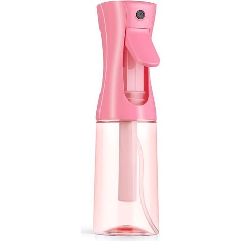 Botella pulverizadora de 200 ml con niebla fina, botella de agua reutilizable para el cuidado del cabello, la limpieza facial y las plantas, a prueba de fugas y práctica en color rosa degradado. (1/5)